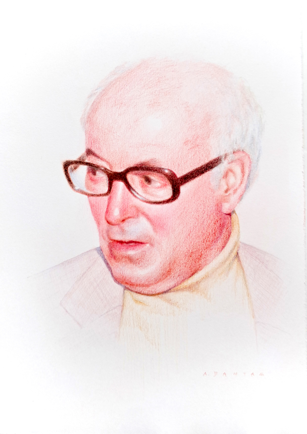 Retrato a lápis de cor por A Dantas